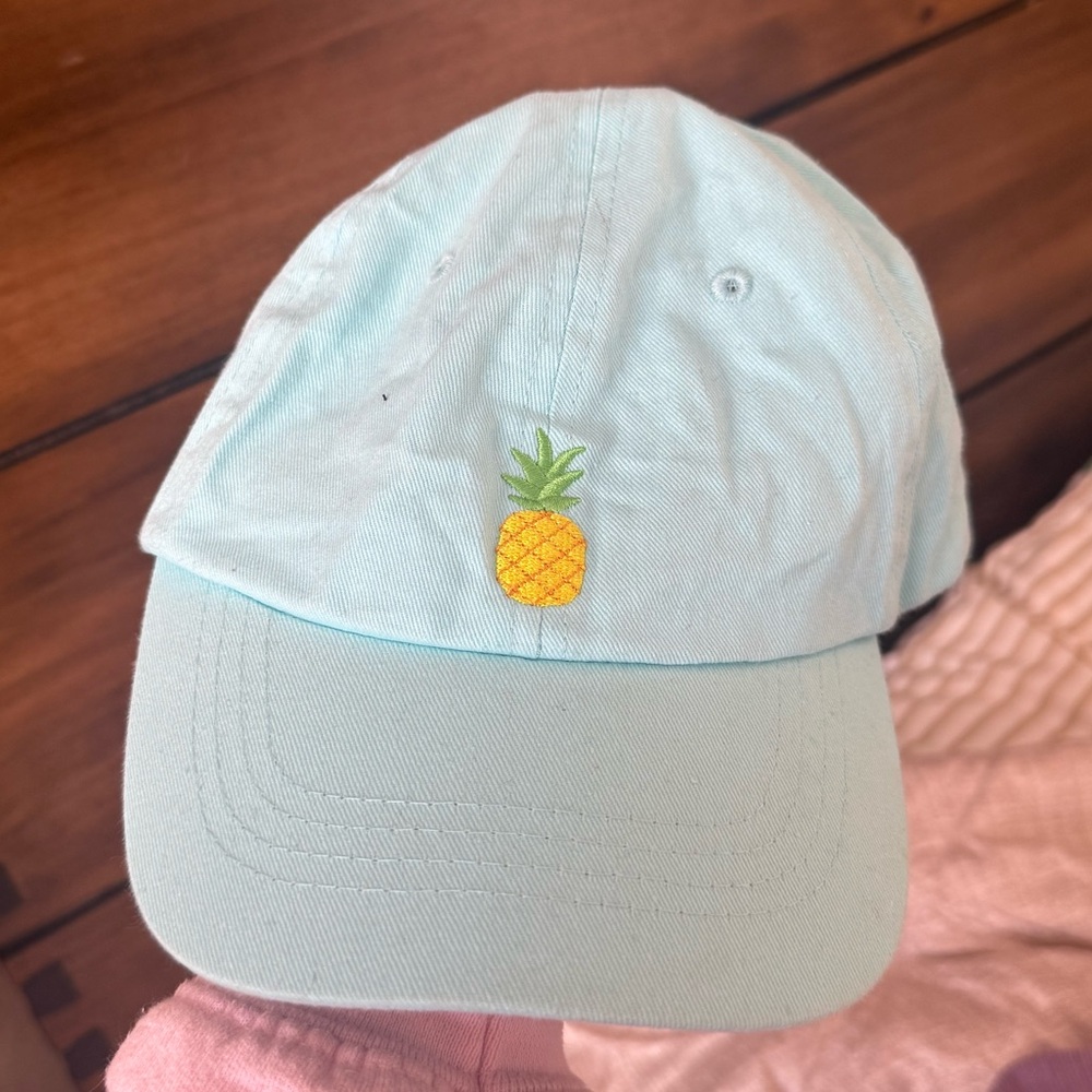 TEAL PINEAPPLE VELCRO HAT